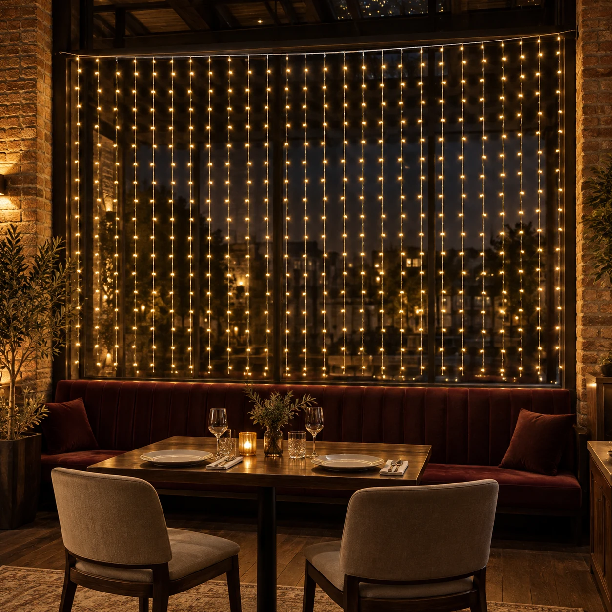 3 × 2 Metre 600 LED Günışığı Perde LED