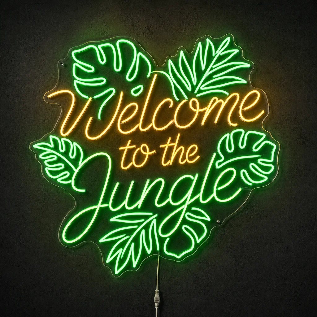 Welcome to the Jungle Neon Tabela LED neon tabela