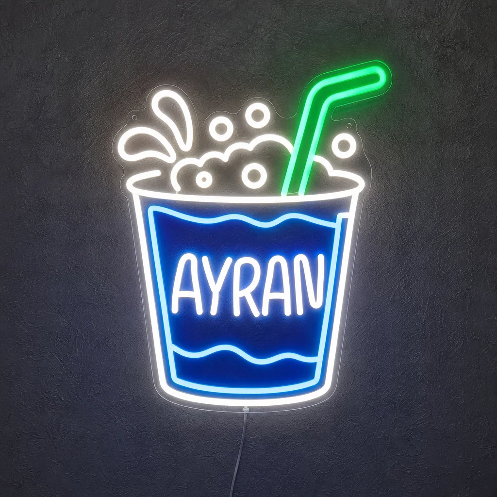 Ayran Tasarımlı Dekoratif Neon Tabela LED neon tabela