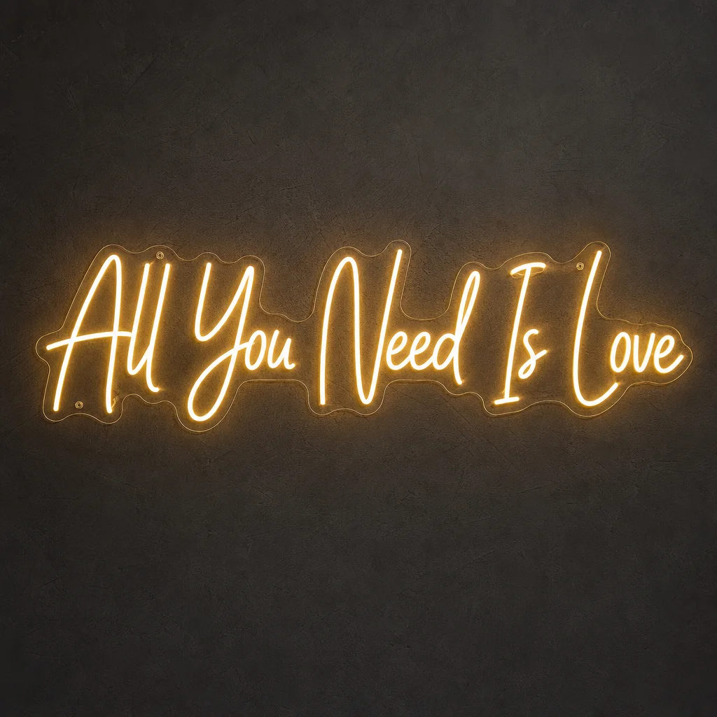 All You Need Is Love LED neon tabela