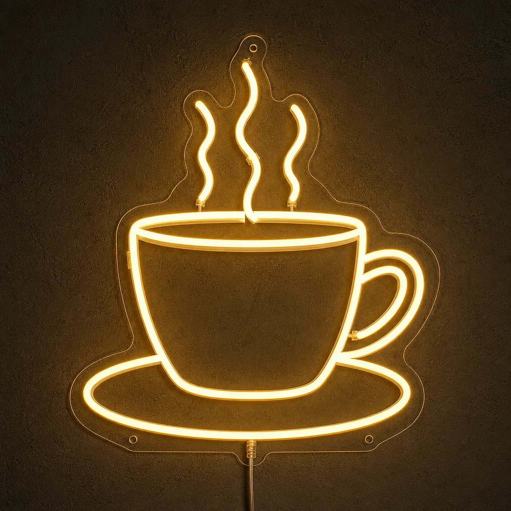 But First Coffee LED neon tabela