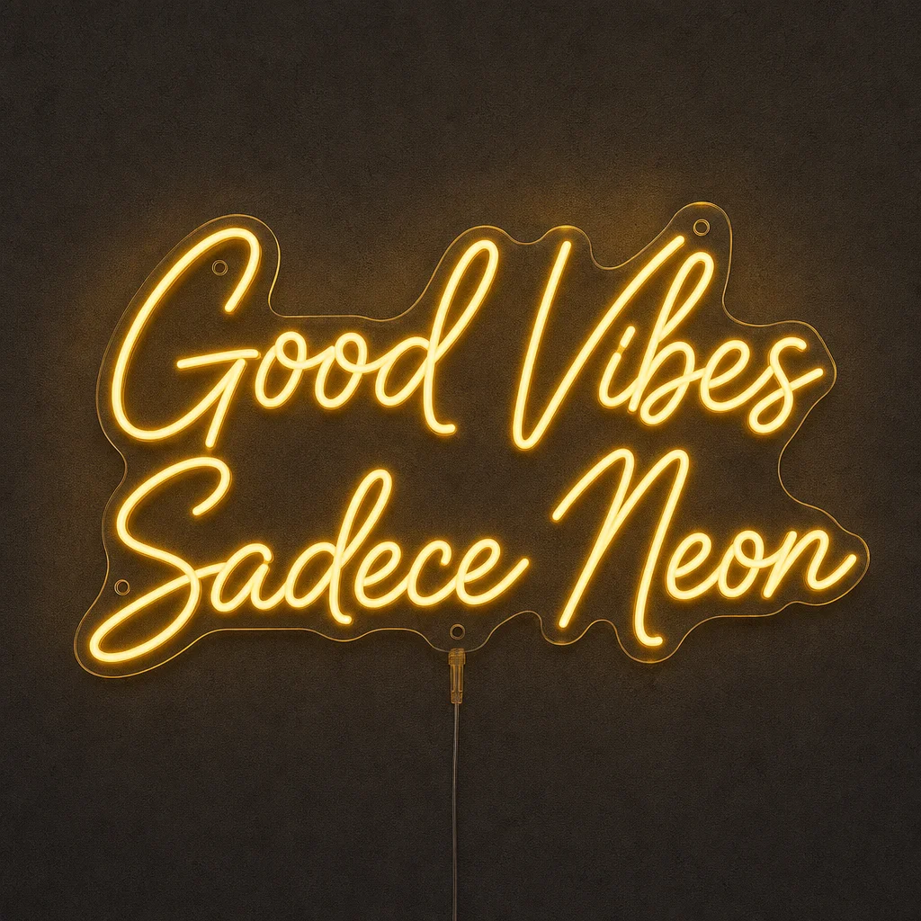 Good Vibes Sadece Neon LED neon tabela
