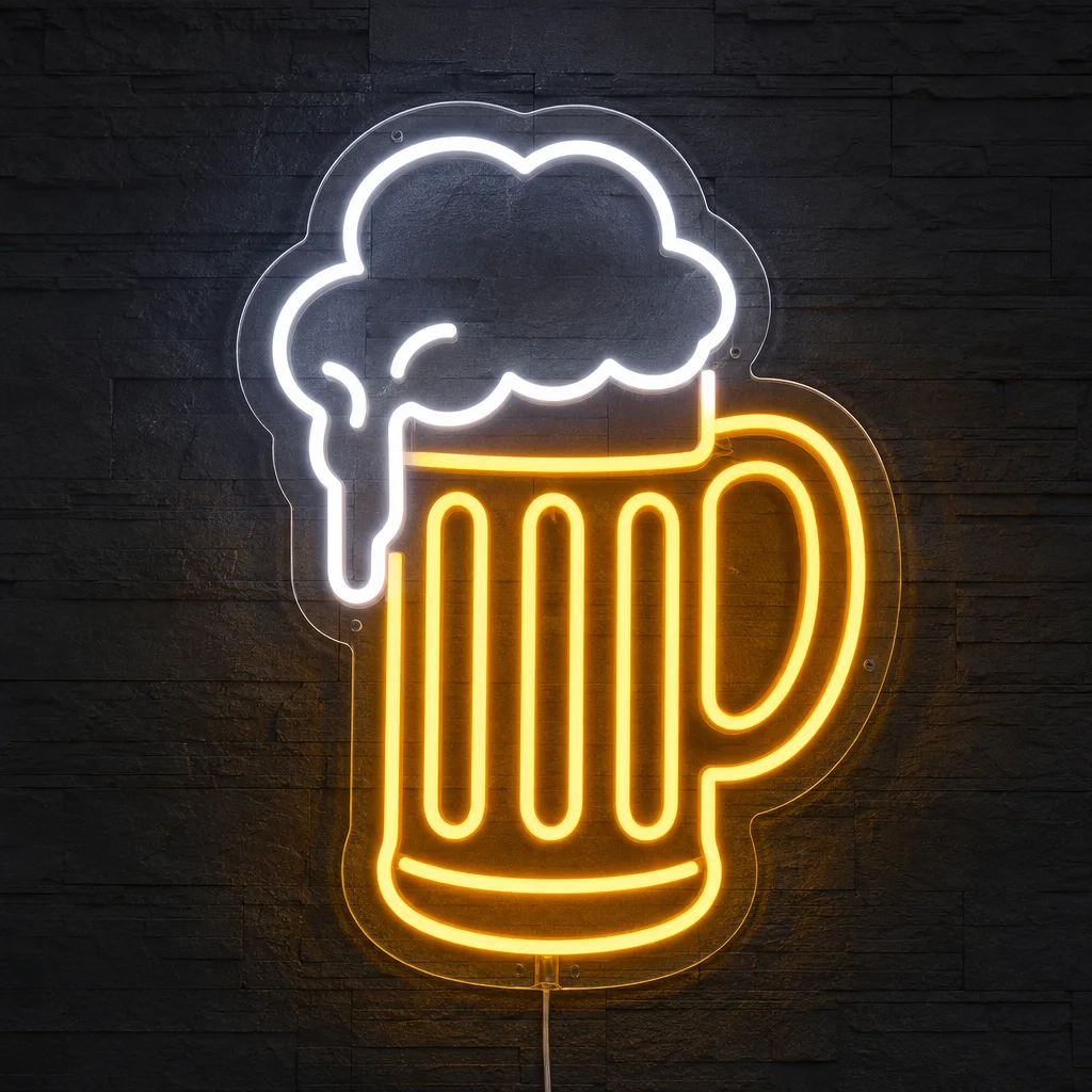 "Cheers" Bira Bardağı Neon Tabela görsel 3