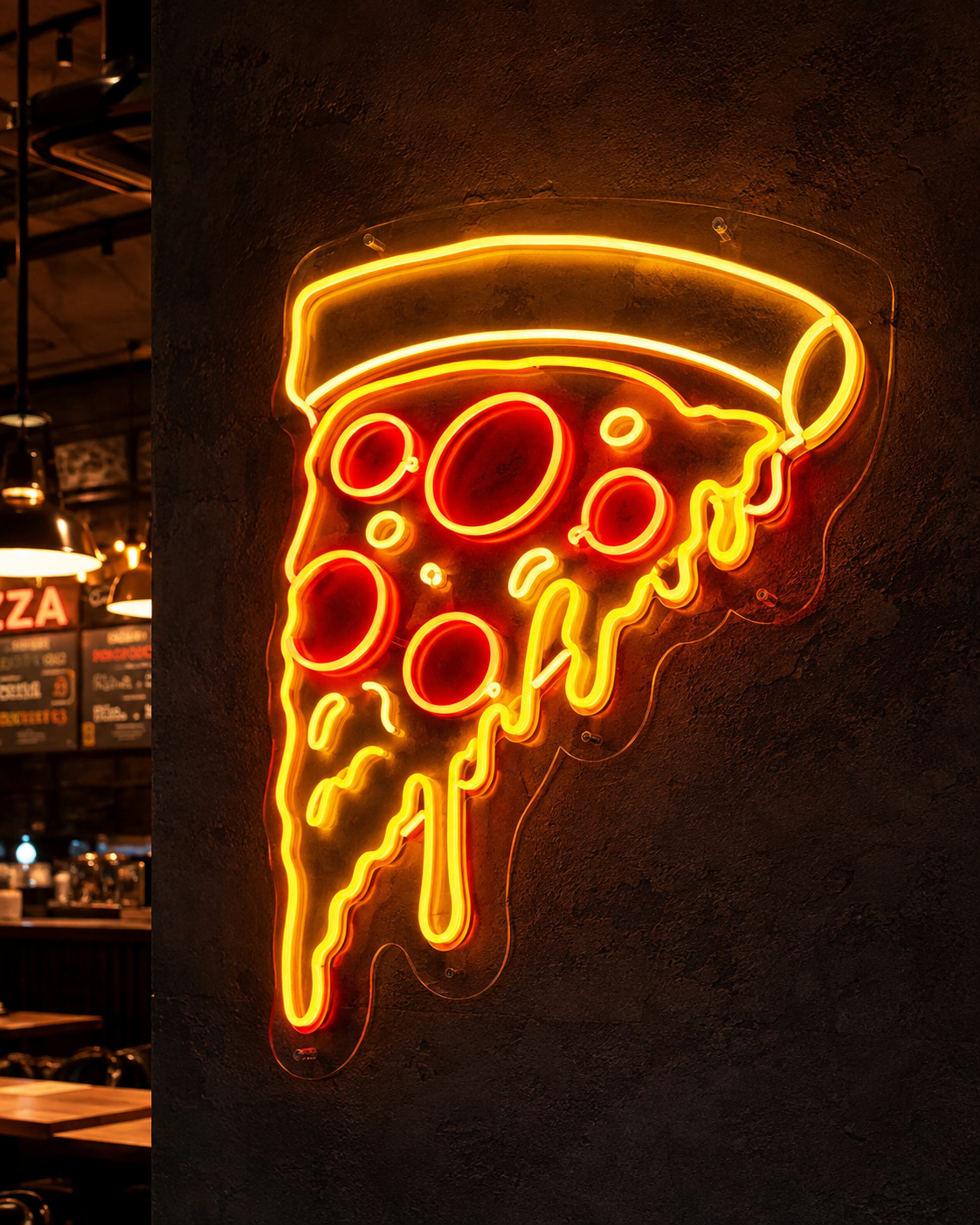 Pizza Dilimi LED Neon Tabela LED neon tabela